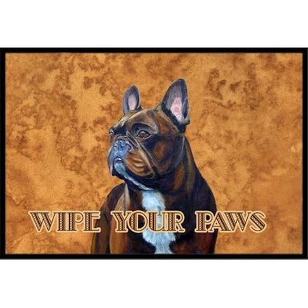 Carolines Treasures Carolines Treasures LH9455MAT 18 X 27 In. French Bulldog Wipe Your Paws Indoor Or Outdoor Mat LH9455MAT